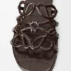 Petal Anagram Slide in Croc-Embossed Calfskin Petal Anagram Slide in Croc-Embossed Calfskin