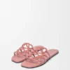 Petal Anagram Slide in Rhinestone-Embellished Suede Petal Anagram Slide in Rhinestone-Embellished Suede