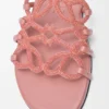 Petal Anagram Slide in Rhinestone-Embellished Suede Petal Anagram Slide in Rhinestone-Embellished Suede
