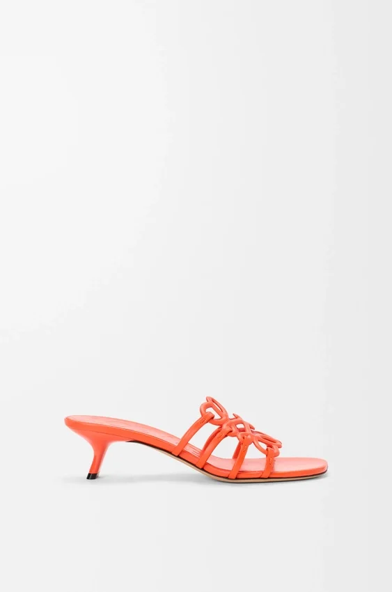Petal Anagram Slide in Soft Calfskin Petal Anagram Slide in Soft Calfskin