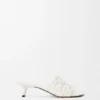 Petal Anagram Slide in Soft Calfskin Petal Anagram Slide in Soft Calfskin