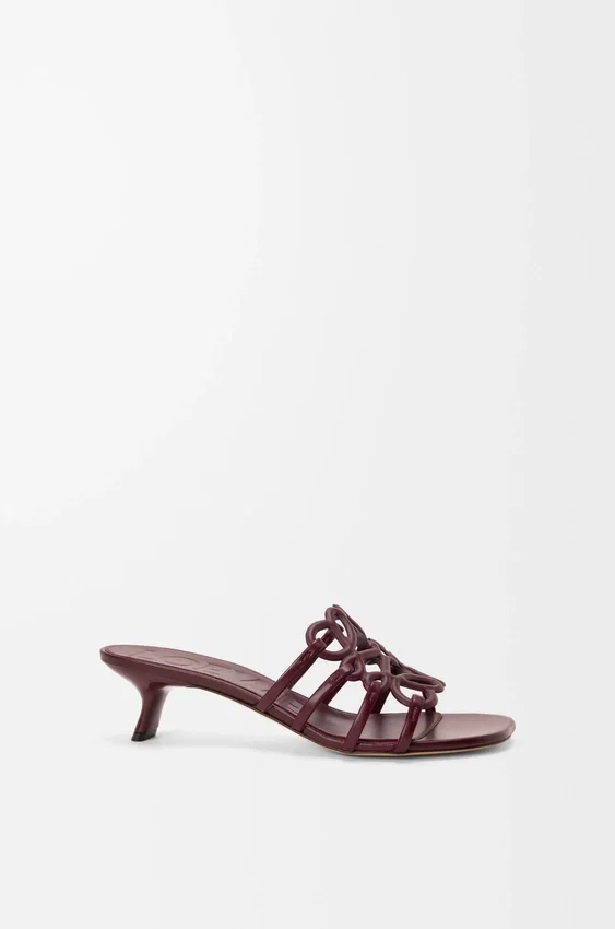 Petal Anagram Slide in Soft Calfskin Petal Anagram Slide in Soft Calfskin
