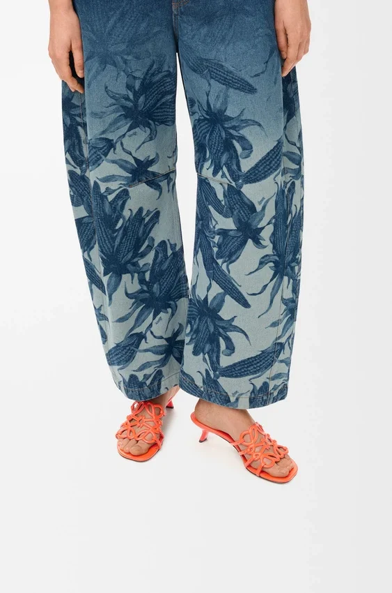 Petal Anagram Slide in Soft Calfskin Petal Anagram Slide in Soft Calfskin