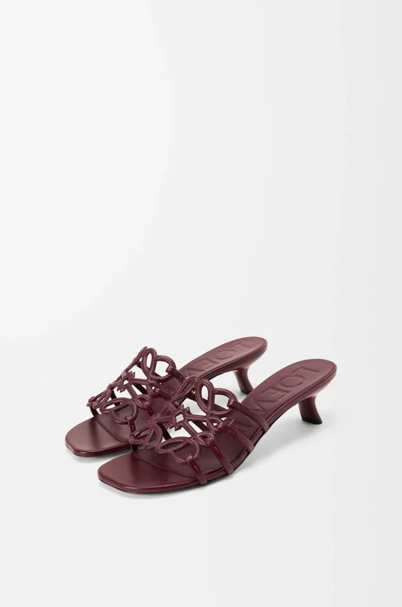 Petal Anagram Slide in Soft Calfskin Petal Anagram Slide in Soft Calfskin