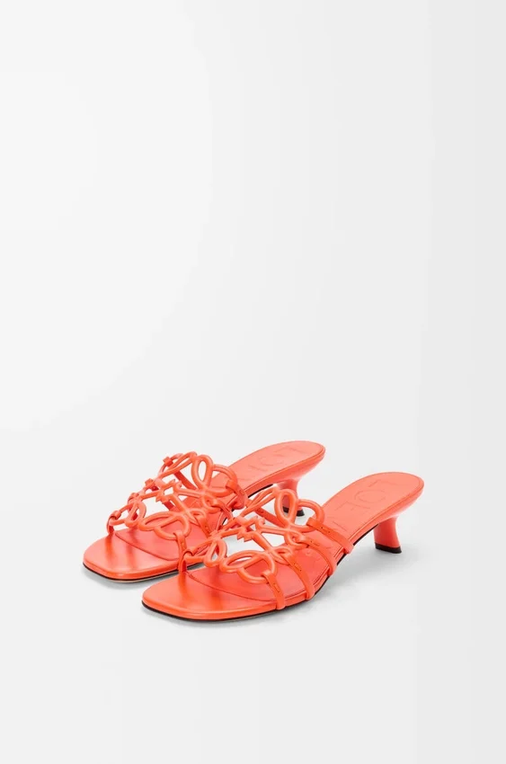 Petal Anagram Slide in Soft Calfskin Petal Anagram Slide in Soft Calfskin