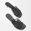 Petal Anagram Slide in Soft Calfskin Petal Anagram Slide in Soft Calfskin