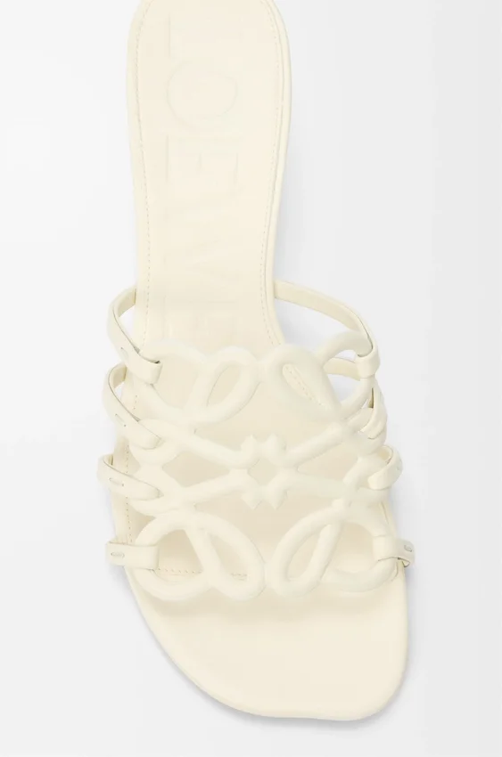 Petal Anagram Slide in Soft Calfskin Petal Anagram Slide in Soft Calfskin