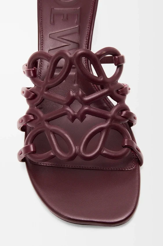 Petal Anagram Slide in Soft Calfskin Petal Anagram Slide in Soft Calfskin