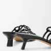 Petal Anagram Slide in Soft Calfskin Petal Anagram Slide in Soft Calfskin
