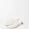 Petal Anagram Slide in Soft Calfskin Petal Anagram Slide in Soft Calfskin
