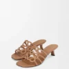 Petal Anagram Slide in Soft Calfskin Petal Anagram Slide in Soft Calfskin