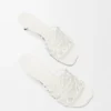 Petal Anagram Slide in Soft Calfskin Petal Anagram Slide in Soft Calfskin