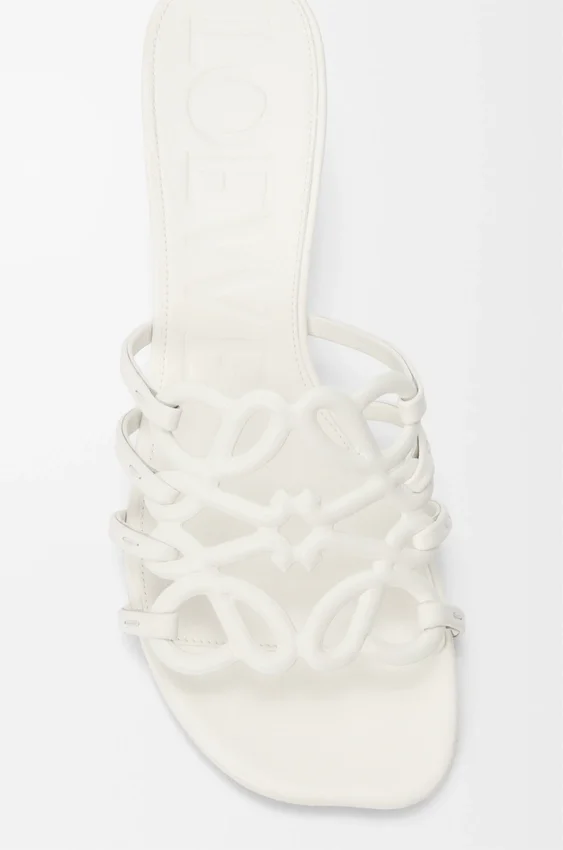 Petal Anagram Slide in Soft Calfskin Petal Anagram Slide in Soft Calfskin