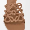 Petal Anagram Slide in Soft Calfskin Petal Anagram Slide in Soft Calfskin