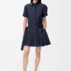 Pleated Dress in Cotton Blend Pleated Dress in Cotton Blend