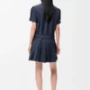 Pleated Dress in Cotton Blend Pleated Dress in Cotton Blend