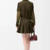 Pleated Dress in Cotton Blend Pleated Dress in Cotton Blend