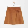 Pleated Mini Skirt in Suede Lambskin Pleated Mini Skirt in Suede Lambskin