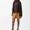 Pleated Mini Skirt in Suede Lambskin Pleated Mini Skirt in Suede Lambskin