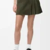 Pleated Mini Skirt in Suede Lambskin Pleated Mini Skirt in Suede Lambskin
