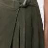 Pleated Mini Skirt in Suede Lambskin Pleated Mini Skirt in Suede Lambskin