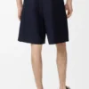 Pleated Shorts in Cotton and Linen Pleated Shorts in Cotton and Linen