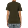 Printing Loose Pure Cotton Short Sleeve Olive Green S359333Xbp-4160