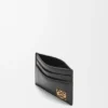 Puffer Anagram Plain Cardholder in Shiny Nappa Calfskin
