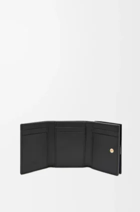 Puffer Anagram Trifold Wallet in Shiny Nappa Calfskin Puffer Anagram Trifold Wallet in Shiny Nappa Calfskin