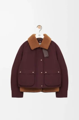 Puffer in Shearling and Cotton Blend Puffer in Shearling and Cotton Blend