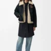 Puffer in Shearling and Cotton Blend Puffer in Shearling and Cotton Blend