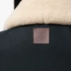 Puffer Vest in Shearling and Cotton Blend
