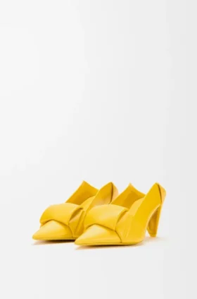 Pump Origami Con Flap Posteriore in Pelle Di Agnello