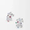 Push Pin Earrings in Sterling Silver and Crystals Push Pin Earrings in Sterling Silver and Crystals