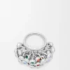 Push Pin Ring in Sterling Silver and Crystals Push Pin Ring in Sterling Silver and Crystals