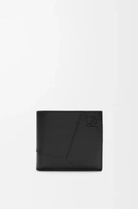 Puzzle Bifold Coin Wallet in Classic Calfskin