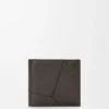 Puzzle Bifold Coin Wallet in Supple Grained Calfskin
