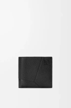 Puzzle Bifold Coin Wallet in Supple Grained Calfskin