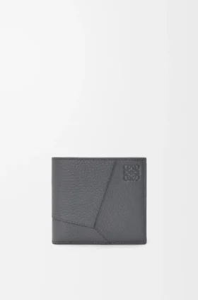 Puzzle Bifold Coin Wallet in Supple Grained Calfskin