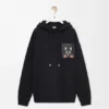 Relaxed Fit Hoodie in Cotton Relaxed Fit Hoodie in Cotton