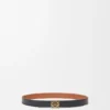Reversible Anagram Belt in Smooth Calfskin Reversible Anagram Belt in Smooth Calfskin