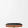 Reversible Anagram Belt in Soft Grained Calfskin and Smooth Calfskin Reversible Anagram Belt in Soft Grained Calfskin and Smooth Calfskin