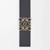 Reversible Anagram Belt in Soft Grained Calfskin and Smooth Calfskin Reversible Anagram Belt in Soft Grained Calfskin and Smooth Calfskin
