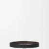 Reversible Anagram Belt in Supple Grained Calfskin Reversible Anagram Belt in Supple Grained Calfskin