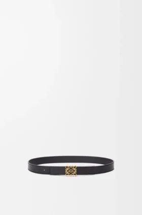 Reversible Anagram Belt in Supple Grained Calfskin Reversible Anagram Belt in Supple Grained Calfskin