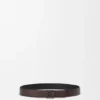 Reversible Anagram Belt in Supple Grained Calfskin Reversible Anagram Belt in Supple Grained Calfskin