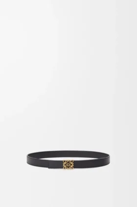 Reversible Anagram Belt in Supple Grained Calfskin Reversible Anagram Belt in Supple Grained Calfskin
