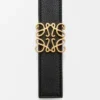 Reversible Anagram Belt in Supple Grained Calfskin Reversible Anagram Belt in Supple Grained Calfskin