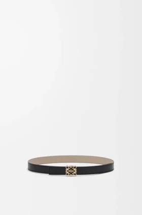 Reversible Anagram Bombé Belt in Smooth Calfskin Reversible Anagram Bombé Belt in Smooth Calfskin