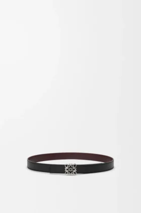 Reversible Anagram Bombé Belt in Smooth Calfskin Reversible Anagram Bombé Belt in Smooth Calfskin